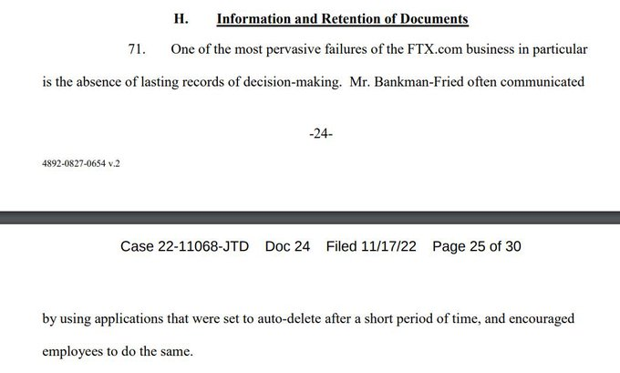 No records:-

The boss communicated using applications that had auto-delete.

He encouraged employee...