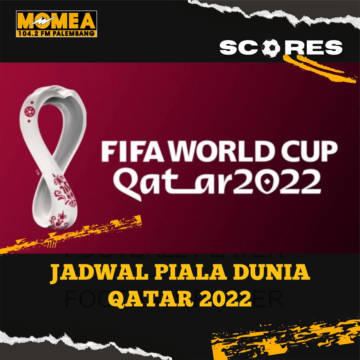 momea_fm's tweet photo. Hallo Kawulamuda
Jangan sampai lupa jadwal fifa world cup 2022! 
Cek jadwal pertandingany disini
#momea #momearadio #momeapalembang #momeafm #radio #radiomomea #radiopalembang https://t.co/EFm8WZMNBa
