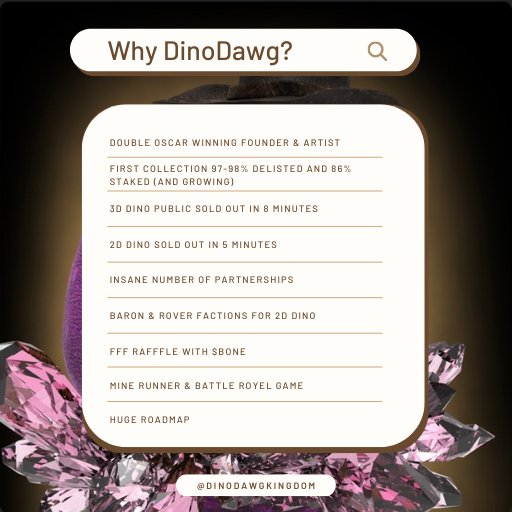 Naheed 🅰️hsan 🔌 ⚡ (@naheednahsan) on Twitter photo During this critical market condition, the one and only question is :
⭐ Which builders are going hard af in this bear market❓
And my only answer is : <a href="/DinodawgKingdom/">Dinodawg Kingdom</a> 💯💯 During this critical market condition, the one and only question is :
⭐ Which builders are going hard af in this bear market❓
And my only answer is : <a href="/DinodawgKingdom/">Dinodawg Kingdom</a> 💯💯