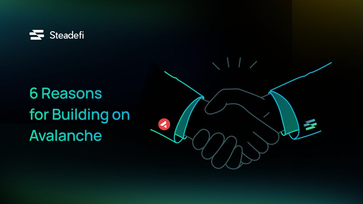 ai_avalanche's tweet image. 6 Reasons for Steadefi Building on Avalanche

🧵👇
