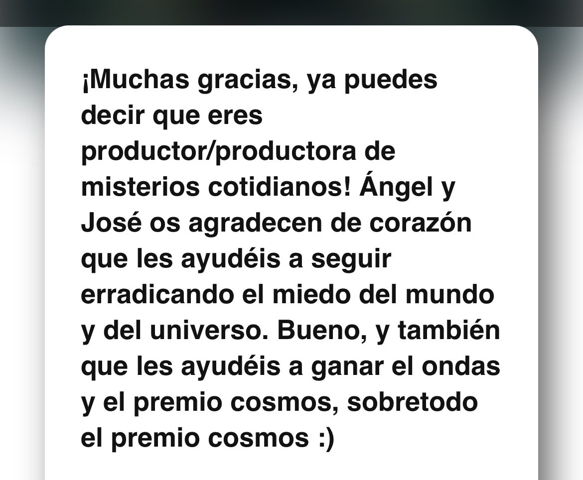 Slaudos, amados líderes <a href="/angelmartin_nc/">Ángel Martín</a> <a href="/hdeunalagartija/">José Lozano Rey</a> Ya soy pateriana premium después de tremenda maratón para ponerme al día. Y me permito una recomendación: si tenéis que volver a Noruega, que sea para resolver un neutrógena mystery. Seguid vuestra gran labor