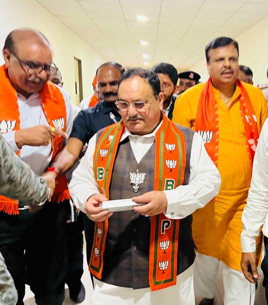 AnilGThakur1's tweet photo. भाजपा राष्ट्रीय अध्यक्ष मा.जे.पी.नड्डाजी के साथ https://t.co/2InOHA02xV