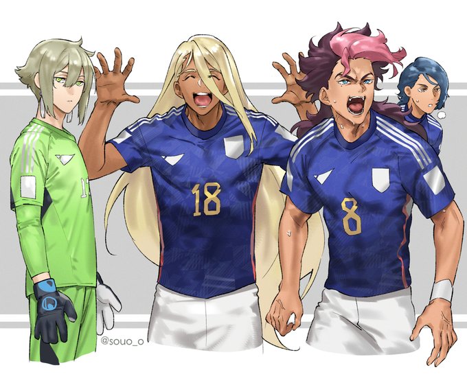 水星    御三家サッカー日本代表(臨摹練習 