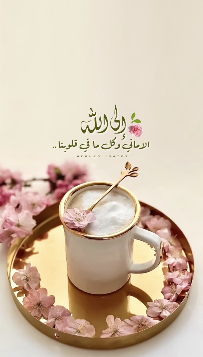 heavenlight03's tweet photo. .
~🕊
.

اللهم توفيقاً يتبعه توفيق، و يُسراً تعقبه بشرى..🌺
.
#أذكار_الصباح 
#اذكار_المساء 
#ساعه_استجابه
#الوتر   
#ليلة_الجمعة 
#ﷺ #الجمعه 
#الصلاه_علي_النبي

.
.
. https://t.co/XAL0vapIhS