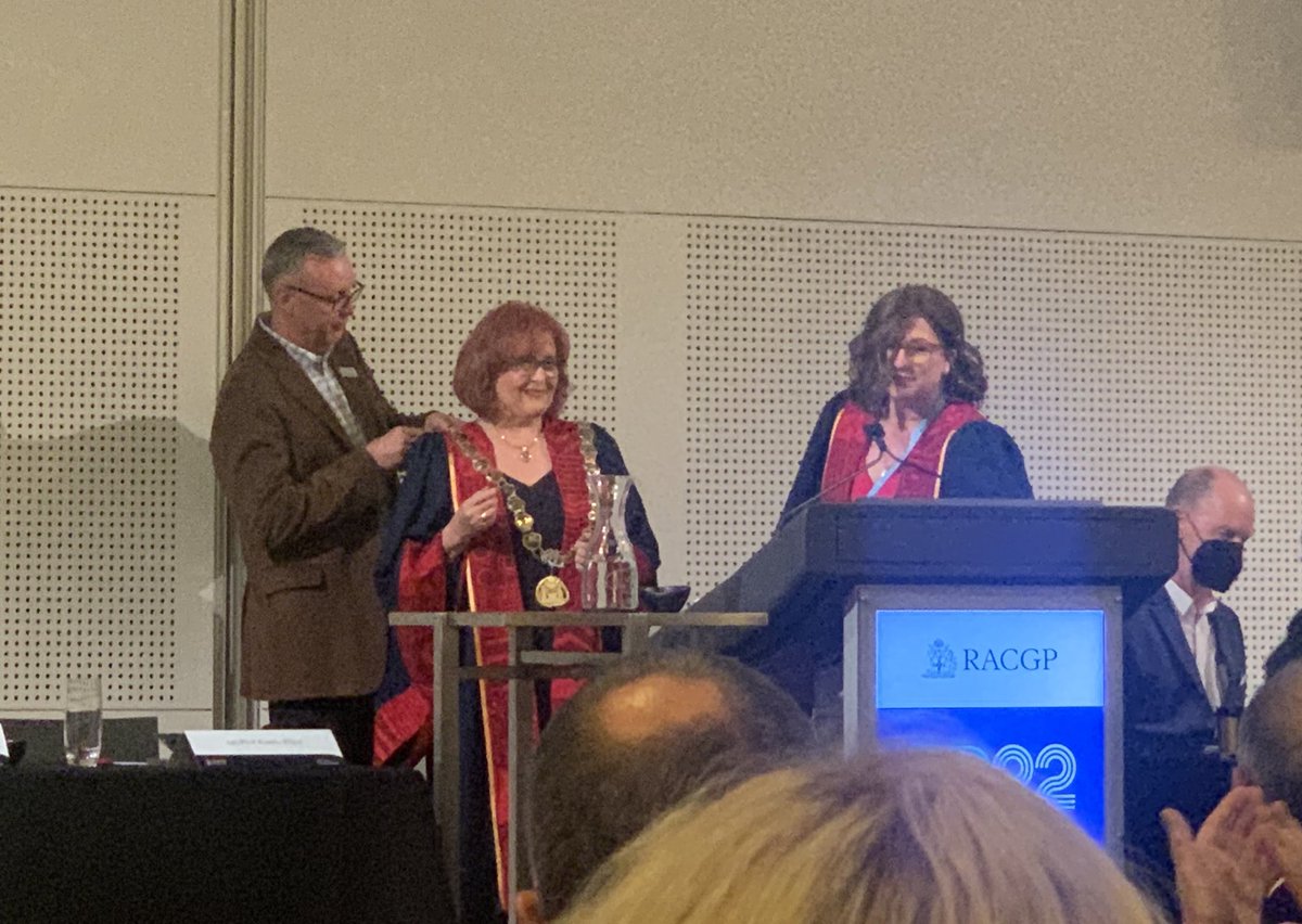 Karen Magraith (@karenmagraith) on Twitter photo Handing over the leadership.
A very warm welcome to the new RACGP President Dr Nicole Higgins.<a href="/nicjhig/">Dr Nicole Higgins</a> Handing over the leadership.
A very warm welcome to the new RACGP President Dr Nicole Higgins.<a href="/nicjhig/">Dr Nicole Higgins</a>