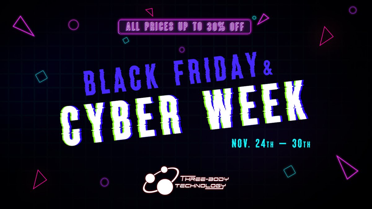 TbtechL's tweet photo. 🔥Biggest sale of the year🔥
#BLACKFRIDAY & #CYBERWEEK sale starts today!
All prices up to 30% OFF at TBTECH official site until Nov 30🥳
11/30まで、TBTECH全製品が最大30%オフ中‼️
>> https://t.co/97kTWgyvwO
#ThreeBodyTech #Heavier7Strings #ChineseTraditional #VirtualInstrument https://t.co/t9opmyeIRe