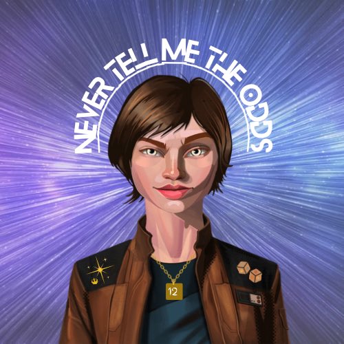 We could all use a hero who doesn’t just blast off to the moon - no no no - we need a hero who can make the Kessel Run in 12 parsecs; a smuggler with a heart of gold and a penchant for rebellion against hard data. I give you: nerd no. 407: a #NerdDerivative from <a href="/NerdCollective_/">The Nerd Collective | MINTING NOW! 🤓</a>