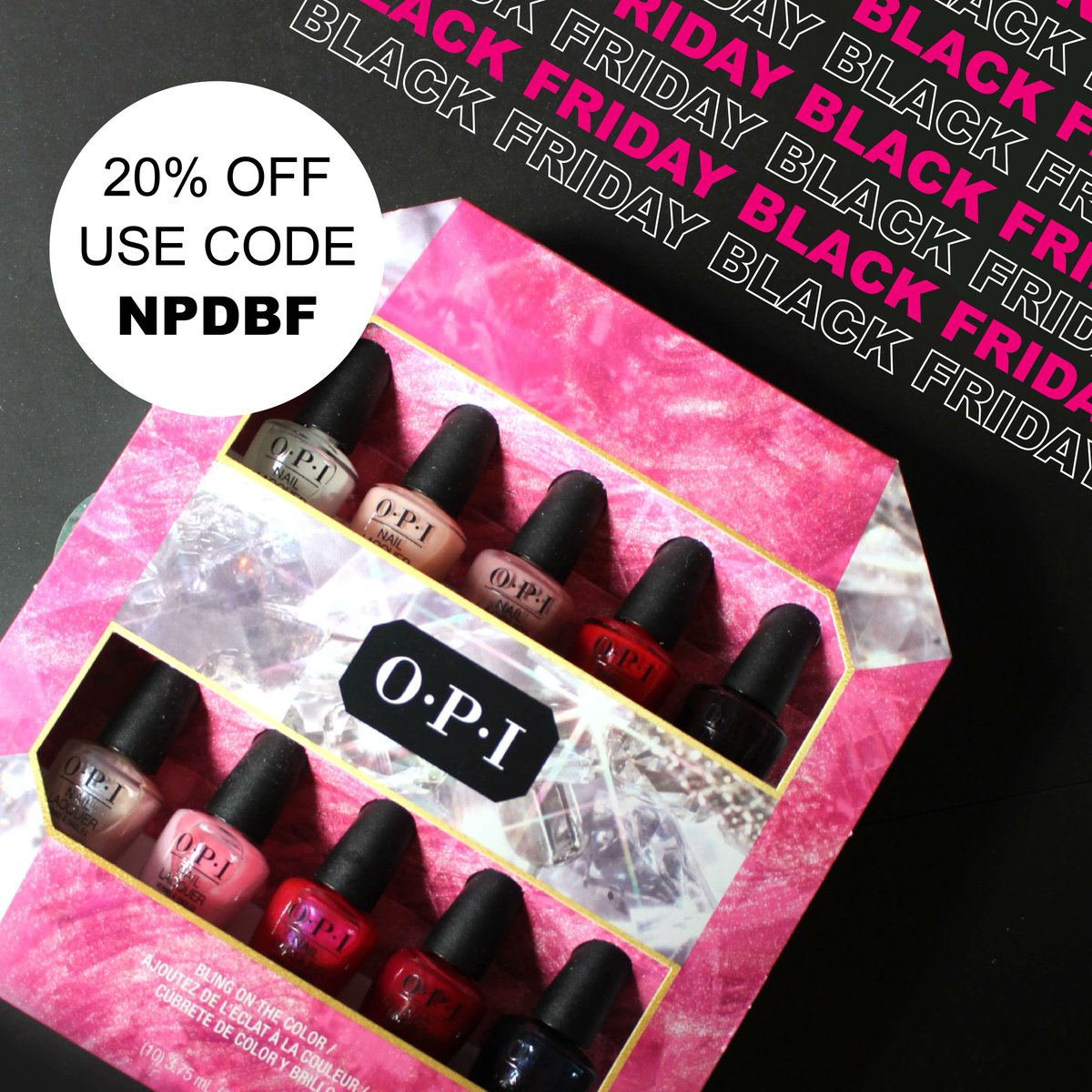 npdirect's tweet photo. This OPI Jewel Be Bold Holiday 2022 Nail Polish Mini Set WAS £44.90, it is NOW £30.54, WOW, make sure you use code "NPDBF" at checkout 😍

Shop Now at Nail Polish Direct! Free UK Delivery on all orders 🖤 #nailpolishdirect #npd #nails #nailpolish #opi #opinails #opinailpolish https://t.co/iazS75IE1n