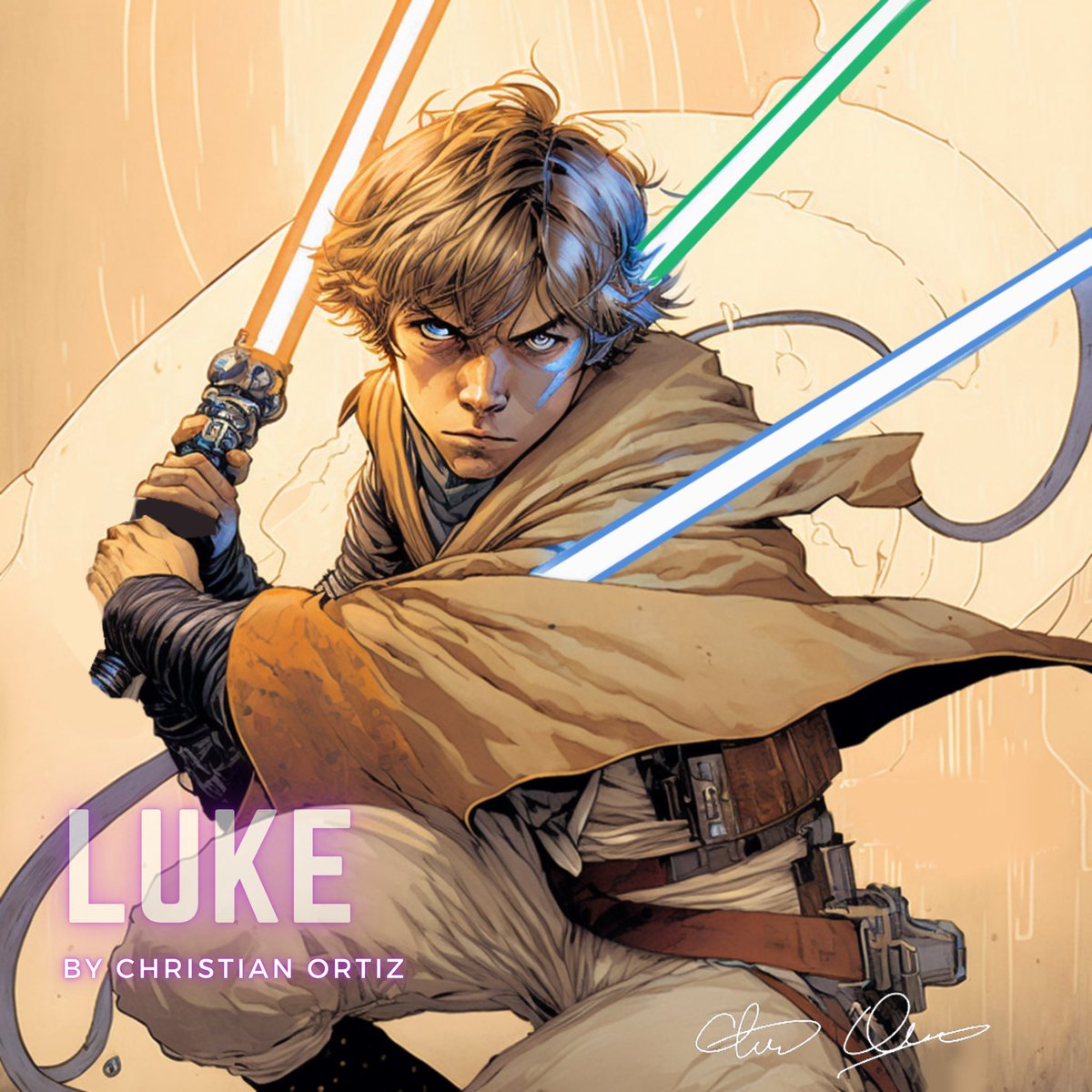 ModestRoots's tweet photo. My new series is now for sale #StarWars #lightsaber #lukeskywalker #lucasfilm https://t.co/81YVy2Bk55
