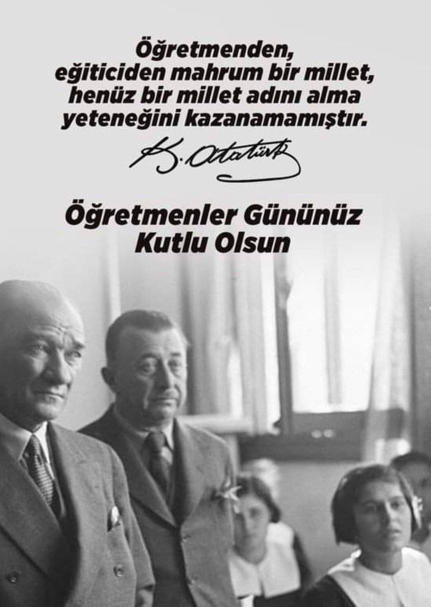 Ne Mutlu Türk'üm Diyene 🇹🇷

#24KasımOğretmenlerGunuKutluOlsun