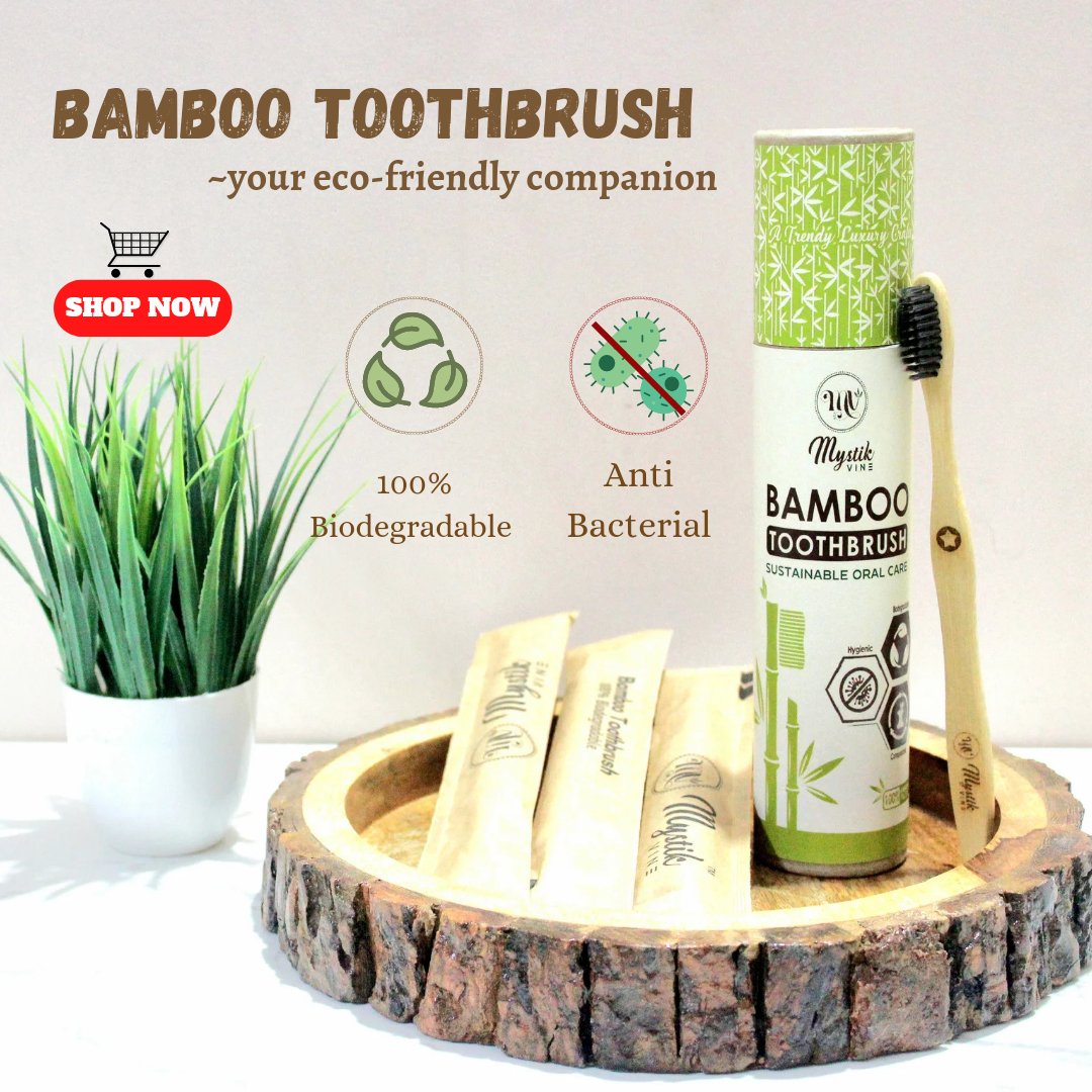 Buy NOW!!
Whatsapp: +91-9387709189
This 100% biodegradable ecological bamboo also has a quality that makes all the  difference: its bacteriostatic, i.e. it limits the proliferation of bacteria.
#organic #nature #bambootoothbrush #pollution #plasticfree #notoplastic #naturelovers