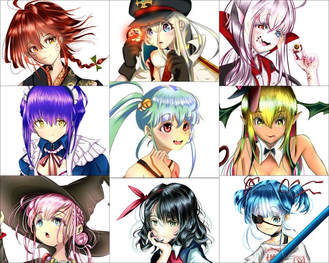 デジ絵始めて半年経ちました('ω`) 今後ともうちの子達を宜しくお願い致します🙇‍♀️    #うちの子 #変わりゆくうちの子 #我が成長を見よ #イラスト