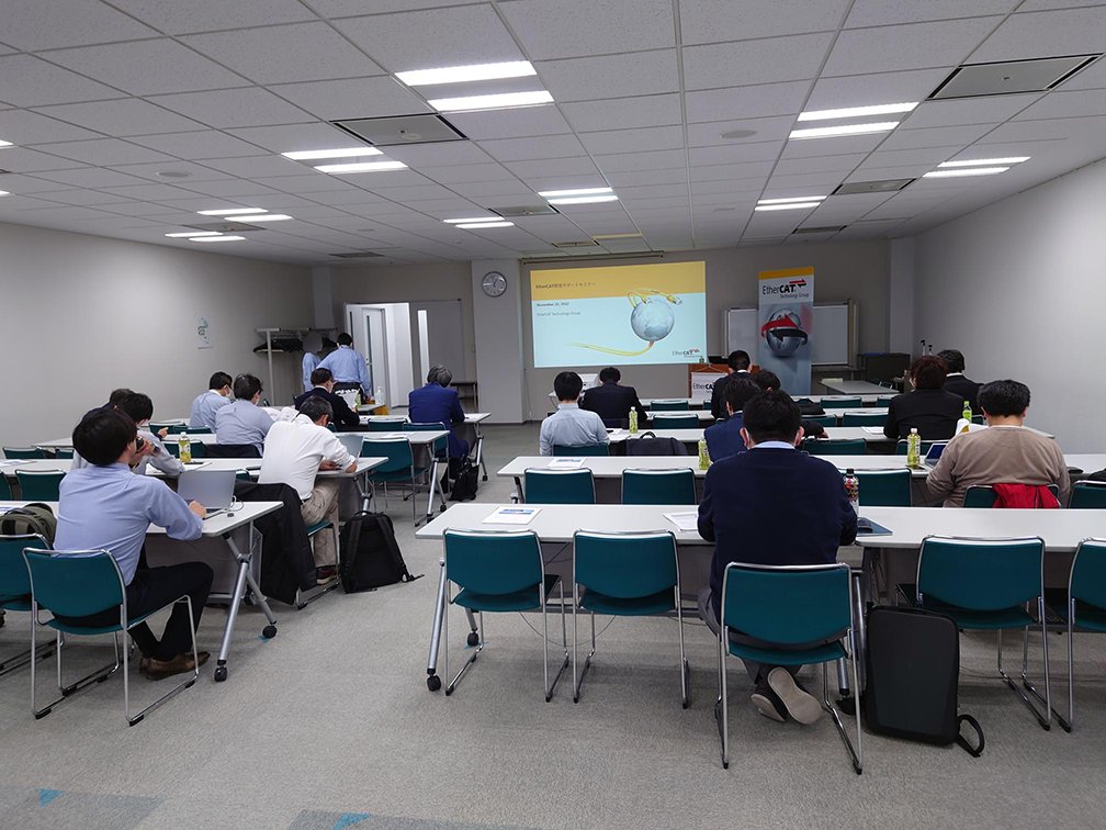 HilscherJapanKK's tweet image. 【セミナー出展のご報告】11/22に横浜で開催されたETG主催の「EtherCAT開発サポートセミナ」に出展し、モータ制御と産業用通信を一体化したnetMOTIONをメインテーマにテーブルトップ展示＆プレゼンを行いました。多くの方にお越しいただき、ありがとうございました。
#ヒルシャー #EtherCAT #netMOTION