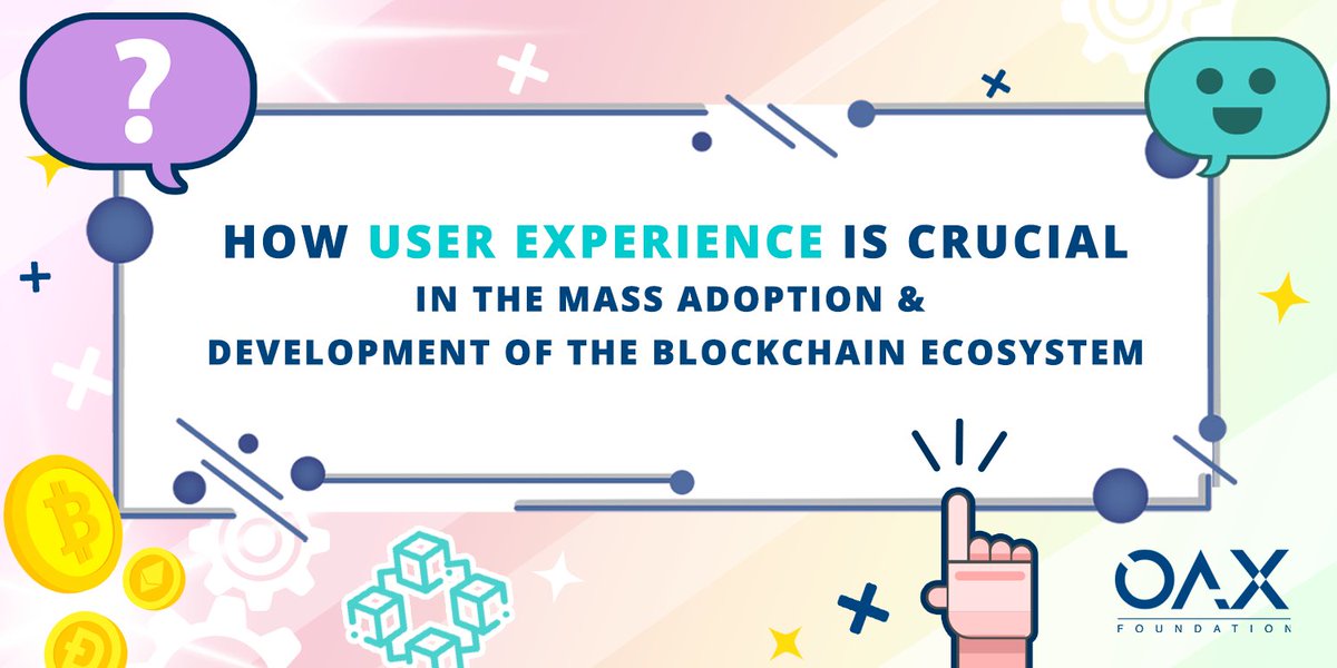 OAX_Foundation's tweet photo. With so much happening in the #digitalassets space, it's undeniable that work needs to be done to nurture trust.
An aspect we want to highlight is the importance of user experience; how crucial is user experience when it comes to mass adoption? 🖥️📱

https://t.co/m0JuzIPZ1O

#OAX https://t.co/IYncrjUflh