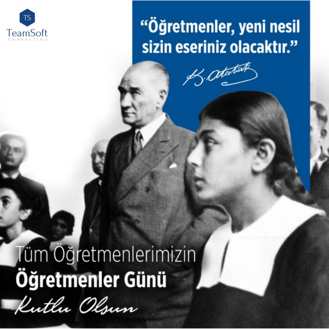 Tüm Öğretmenlerimizin Öğretmenler Günü Kutlu Olsun!
#24KasımÖğretmenlerGünü #Teamsoft #Consulting
