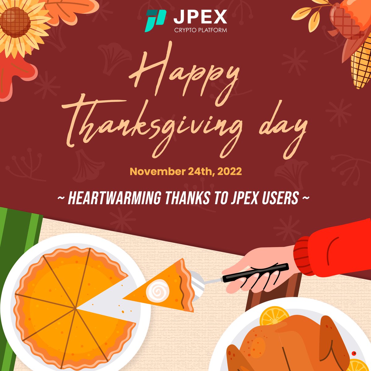 Happy Thanksgiving to all of our users❤️
#happythanksgiving #jpexexchange