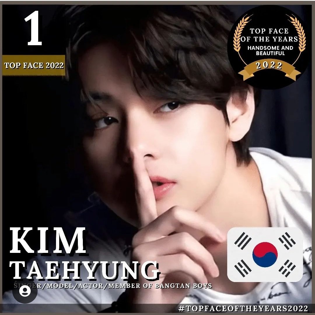 v_hotrends's tweet photo. KIM TAEHYUNG/V #1 TOP FACE OF THE YEARS 

I vote for #V (Kim Taehyung) #BTSV #KIMTAEHYUNG for #TOP100MostHandsomeFace V of BTS https://t.co/n7JOdr7IMs