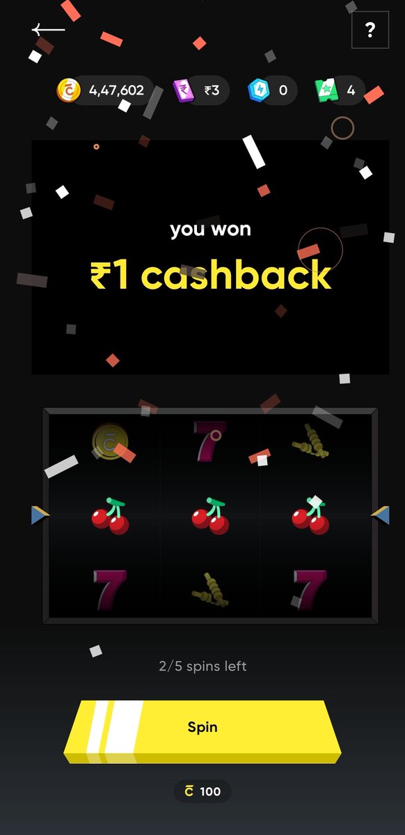 1992gaurav's tweet photo. Reel life - Animation, Confetti, Feels like a winner 🤩

Real Life - ₹ 1 Cashback 😅🤣 https://t.co/vTMAv5kHn0