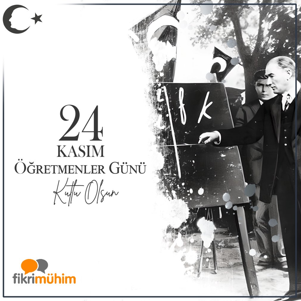Başta Başöğretmenimiz Gazi Mustafa Kemal Atatürk olmak üzere tüm öğretmenlerimizin 24 Kasım Öğretmenler Günü kutlu olsun🧡
 
#24Kasım #ÖğretmenlerGünü