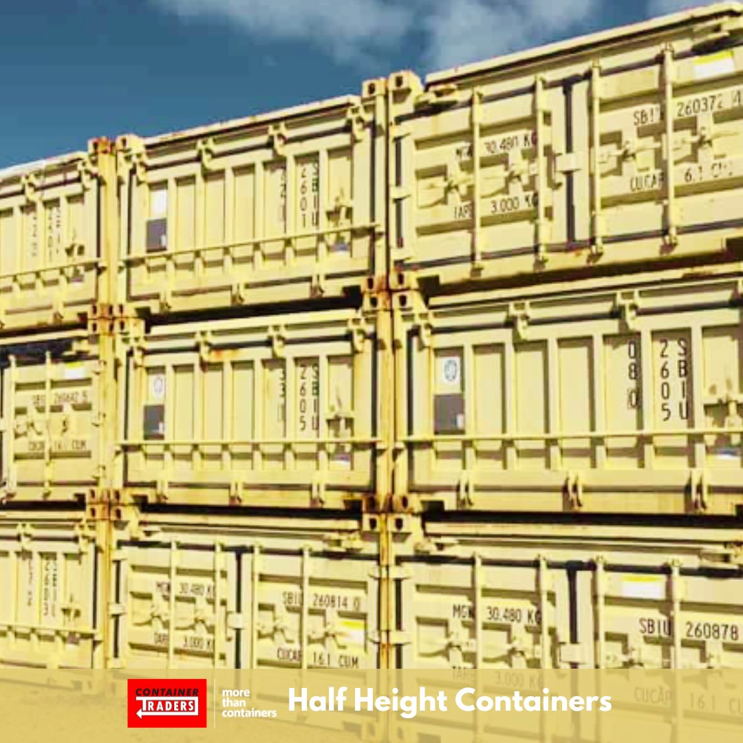 C0ntainerTrader's tweet image. Loadable through the top, half-height shipping containers are a good option for mining and agricultural applications.

#specialcontainers #miningsolutions #agriculture #transportgoods #shippingcontainer #morethancontainers #halfheightcontainer #australianowned