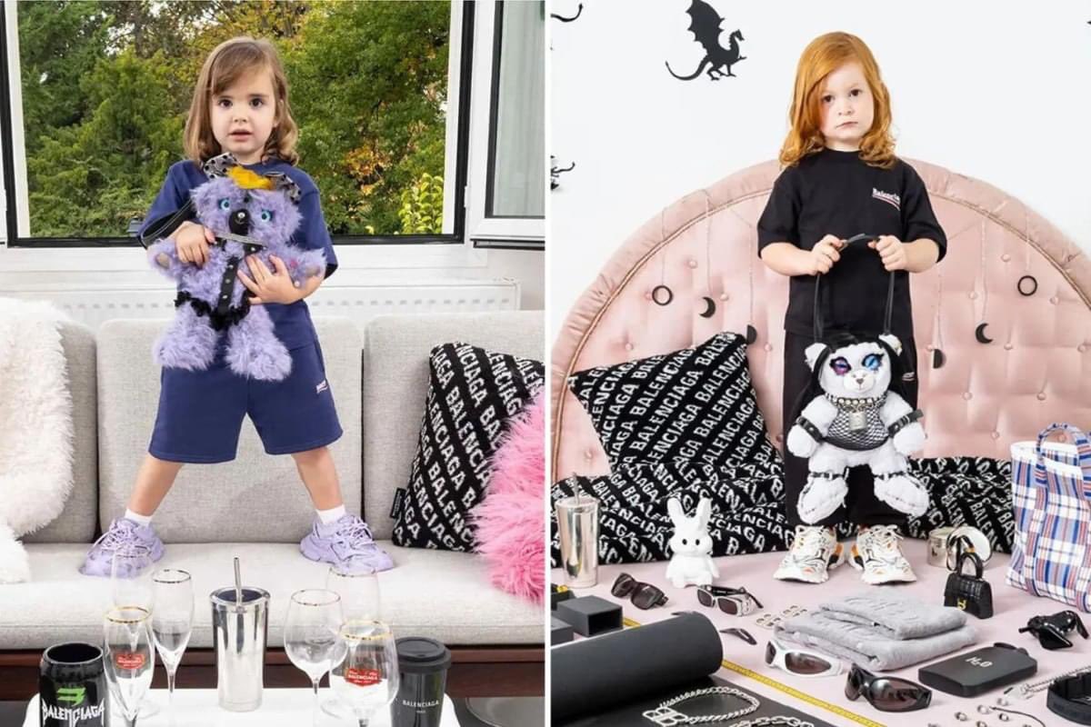 monacreida's tweet photo. Balenciaga did a photoshoot featuring children holding BDSM themed teddy bears. The photos include a very (purposely) poorly hidden court document about 'virtual child porn'. #BoycottBalenciaga https://t.co/PyycDXcgA5