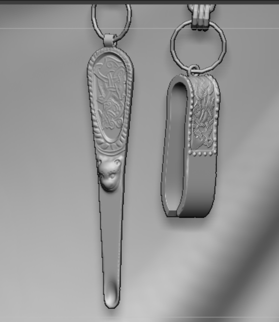 HeatherElroyART's tweet photo. #EarSpoon & #NosePicker #VikingGirl #3DSculpting #Zbrush #Viking I know they're tiny and I'm wasting a bunch of time detailing them, but these are my favorite part, the little viking knots on jewelry and things. https://t.co/kgWrTmVkt6
