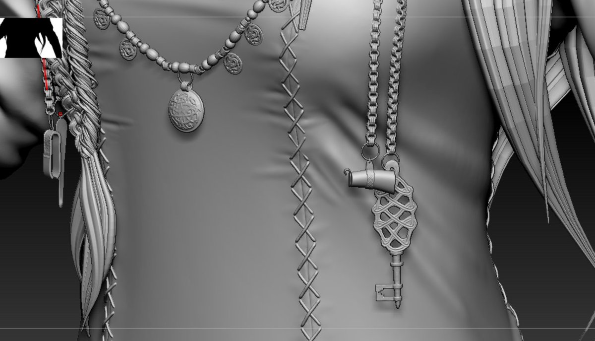 HeatherElroyART's tweet photo. #EarSpoon & #NosePicker #VikingGirl #3DSculpting #Zbrush #Viking I know they're tiny and I'm wasting a bunch of time detailing them, but these are my favorite part, the little viking knots on jewelry and things. https://t.co/kgWrTmVkt6