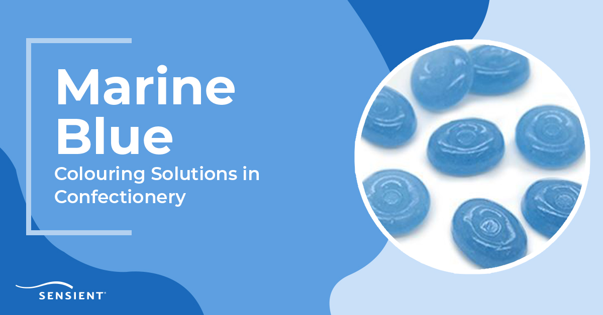 SensientColorAP's tweet photo. Sensient’s Marine Blue combats high heat and low-pH environments to achieve natural blues in gummy, or hard-boiled candy formats: https://t.co/H4DpaGxIl4 https://t.co/sbOdFGjpY8