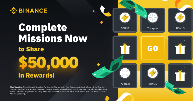 binance's tweet photo. Complete missions now to share $50,000 in rewards! (2022-11-24)
