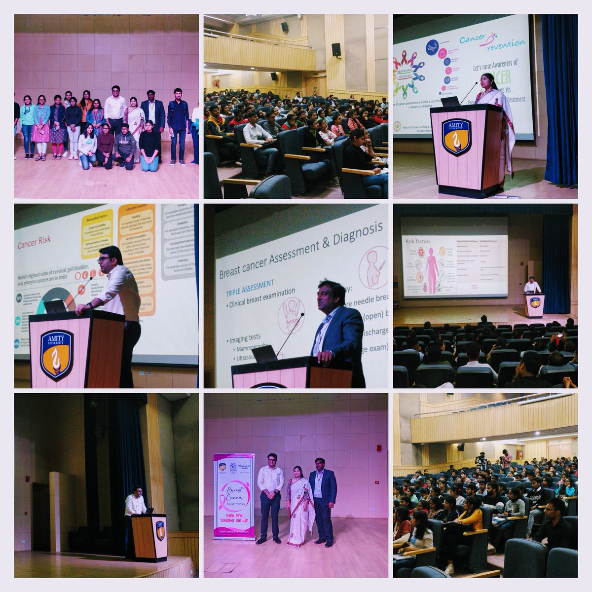 Ujjaini Dasgupta (@ujjainidasgupt2) on Twitter photo 1st Breast Cancer Awareness Prog <a href="/AmityUni/">Amity University</a> Haryana with 200 students representing 5 depts. turned out to be extremely encouraging! First of many more to come. Thanks <a href="/HKRSagiraju/">Hari Sagiraju, MD MPH PhD</a> <a href="/avertcancer/">Jitendra Kr. Meena</a> <a href="/svsdeo/">Dr SVS Deo</a> volunteers! Think Pink! <a href="/womenlifthealth/">WomenLift Health</a> @ShagunSabarwal <a href="/GKangInd/">G Kang</a> <a href="/serbonline/">SERB</a> 1st Breast Cancer Awareness Prog <a href="/AmityUni/">Amity University</a> Haryana with 200 students representing 5 depts. turned out to be extremely encouraging! First of many more to come. Thanks <a href="/HKRSagiraju/">Hari Sagiraju, MD MPH PhD</a> <a href="/avertcancer/">Jitendra Kr. Meena</a> <a href="/svsdeo/">Dr SVS Deo</a> volunteers! Think Pink! <a href="/womenlifthealth/">WomenLift Health</a> @ShagunSabarwal <a href="/GKangInd/">G Kang</a> <a href="/serbonline/">SERB</a>