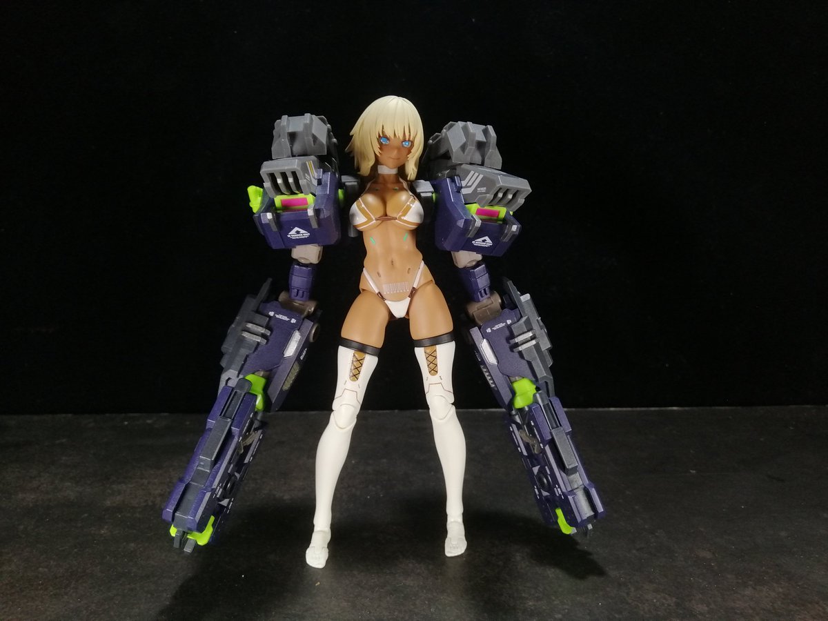 sonxapien's tweet image. #蝸之殻
#ROBOTBUILD
Milk Tea Girl x RB-11 Titank Arms