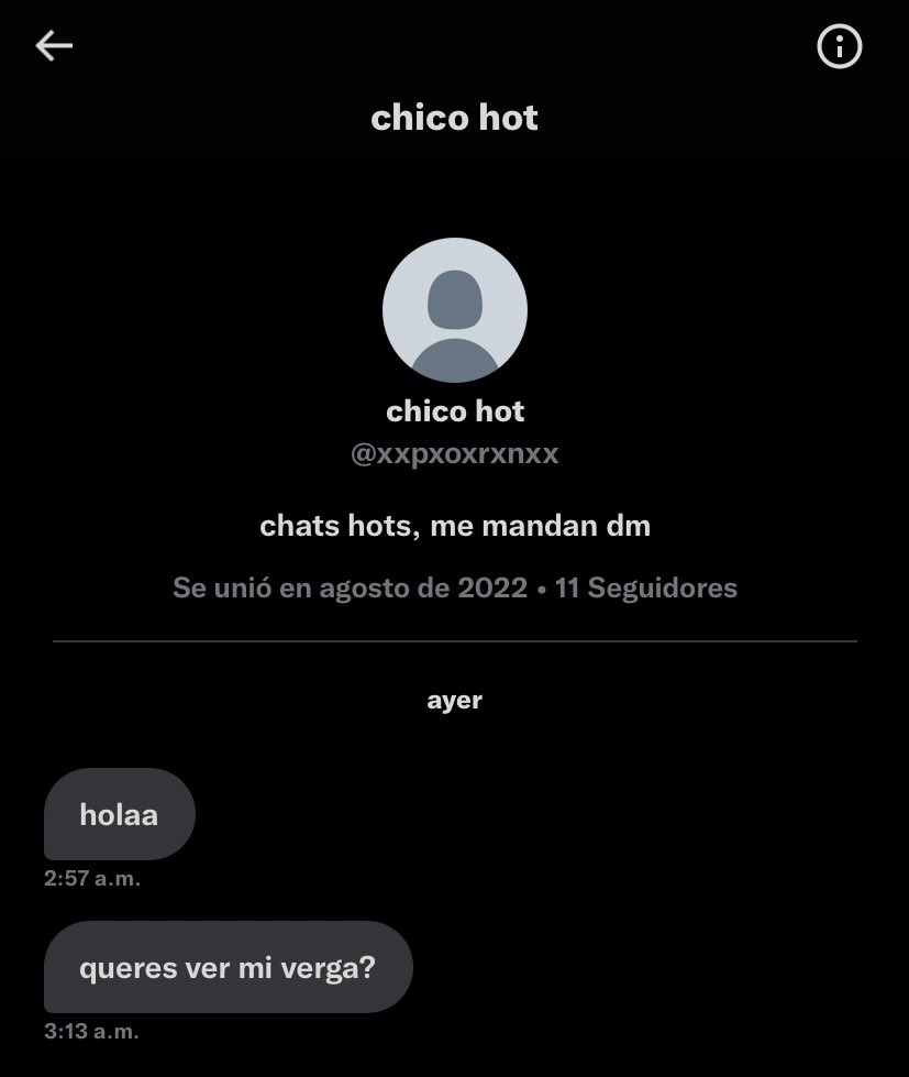 Cami8702326's tweet photo. Chicos, cundo manden DM sean tiernos y lindos al principio TnT… Para que yo les contesté no empiecen siendo como este tipo de personas plis. 😔💔 https://t.co/WzL3eUCJxG