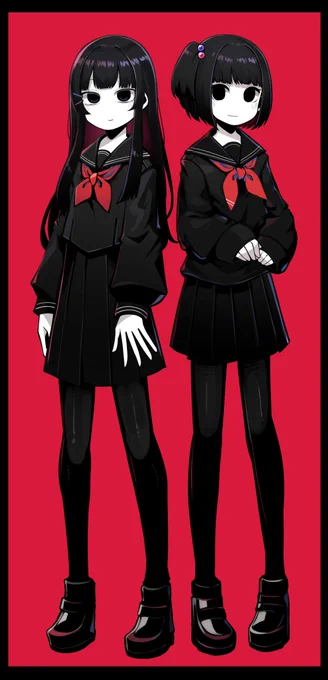 黒セーラー#みとあーと  #雨森と美術 