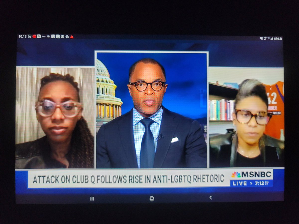 It's not lost on me <a href="/CapehartJ/">Jonathan Capehart</a> on <a href="/TheLastWord/">The Last Word</a> 
Two of the largest #LGBTQRights organizations have #BlackWomen at the helm.
Congrats to <a href="/KelleyJRobinson/">Kelley Robinson</a> and <a href="/KierraDC/">Kierra Johnson</a>