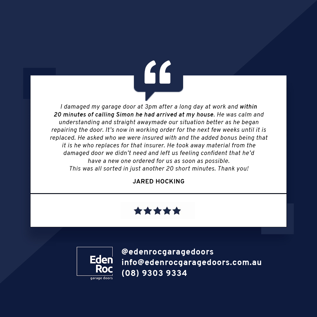 EdenRocGD's tweet photo. We are incredibly proud of the work we do love to hear from our customers when they have a great experience with us!

Here are some of the kind words shared by Jared in our regards:

#edenrocgaragedoors #garagedoorrepair #review #customerfeedback #testimonial https://t.co/xIjQ1DSb12
