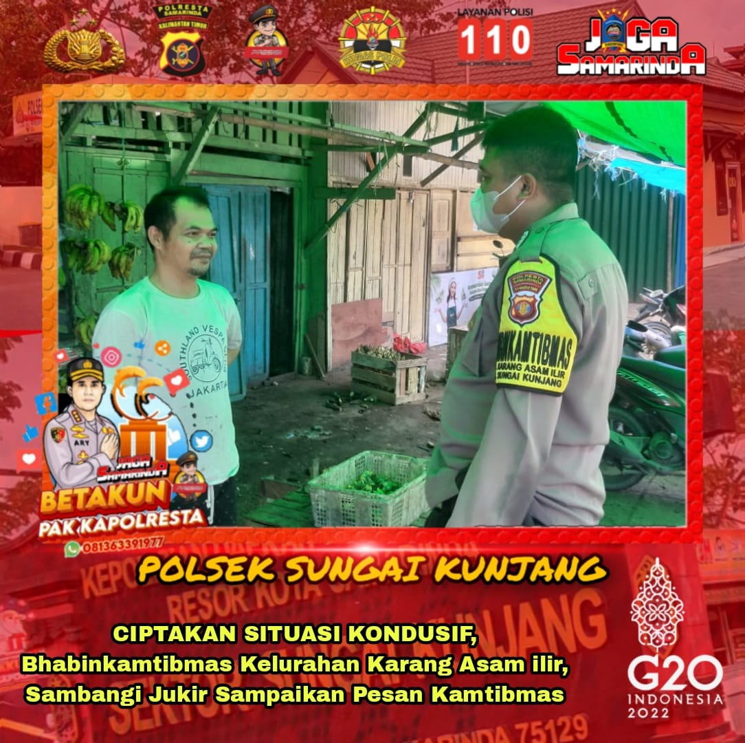 Humaspolsektas1's tweet photo. CIPTAKAN SITUASI KONDUSIF, Bhabinkamtibmas Kelurahan Karang Asam ilir, Sambangi Jukir Sampaikan Pesan Kamtibmas

#Poldakaltim
#Polrestasamarinda
#Polseksungaikunjang
#kamihumaspolri
#Polripresisi
#Thankyoupolisi https://t.co/R7S6nRv7pQ