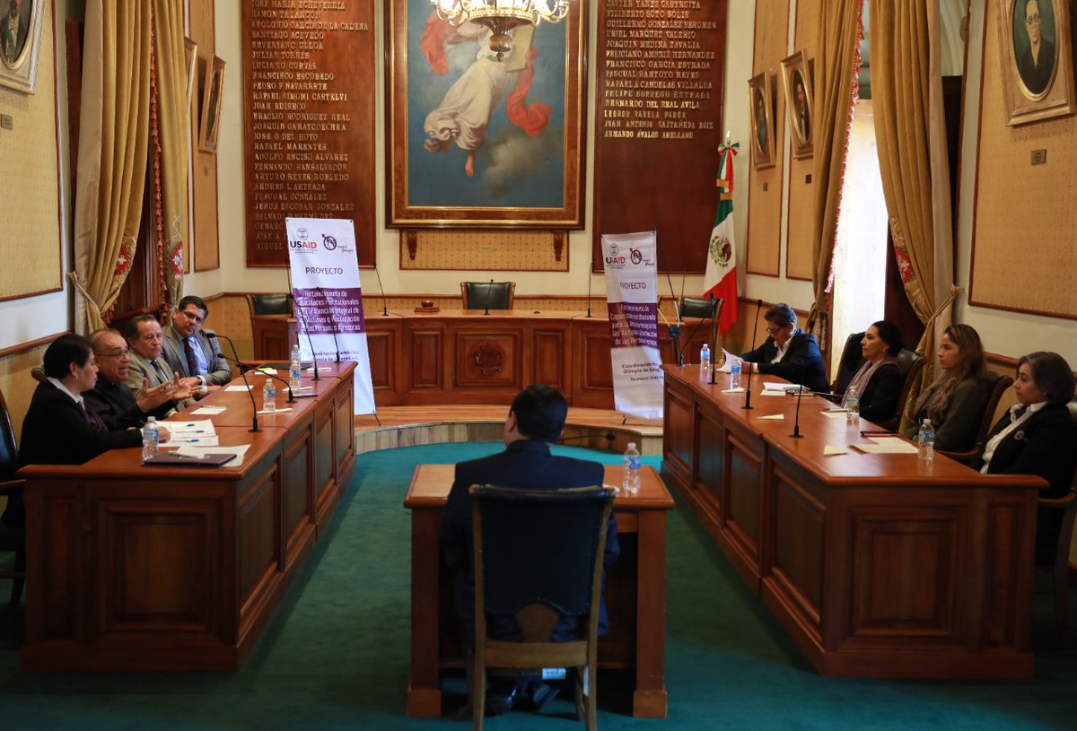 GougesAc's tweet image. Firma de Convenio de colaboración entre la  Coordinación Feminista Olimpia de Gouges y @TribunalZac 
para la realización del proyecto denominado “Fortalecimiento de Capacidades Institucionales para la Atención Integral de las Víctimas y reeducación de las Personas Agresoras”.