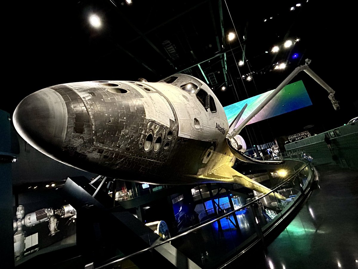 RetroCOTfan's tweet photo. The family and I spent the day at the Kennedy Space Center, and the reveal of Atlantis in its final home is the most jaw-dropping thing I’ve ever seen in a museum. Please go see it! https://t.co/PyWEfvLpgv