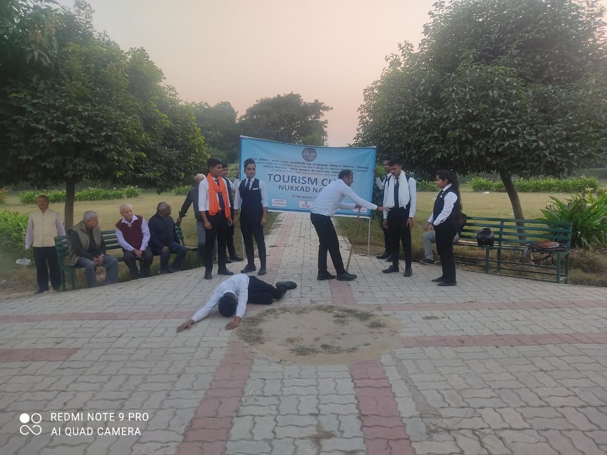 IhmLucknow's tweet photo. Toirism club, IHM Lucknow organized a Nukkad Natak on 21.11.22 on the theme of Unity of India.

#ihmlucknow #ihmlucknowmedia #azadikamaritmahotsav
#uttarpradeshtourism #indiatourism  #nationalcouncilforhotelmanagementandcateringtechnology #ministryoftourism https://t.co/OWnigsXbwL