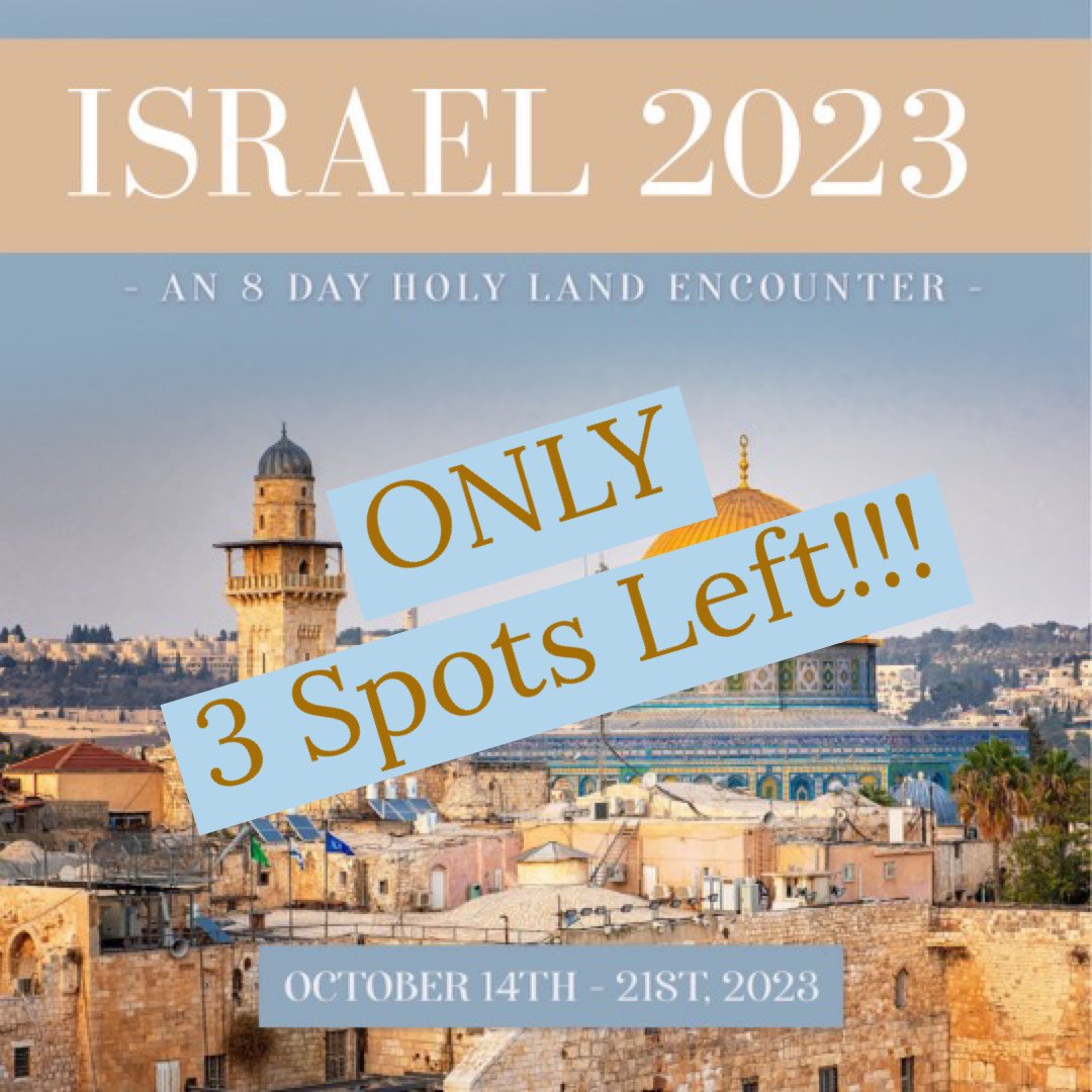 You can register here: matthudsonministries.com/israel