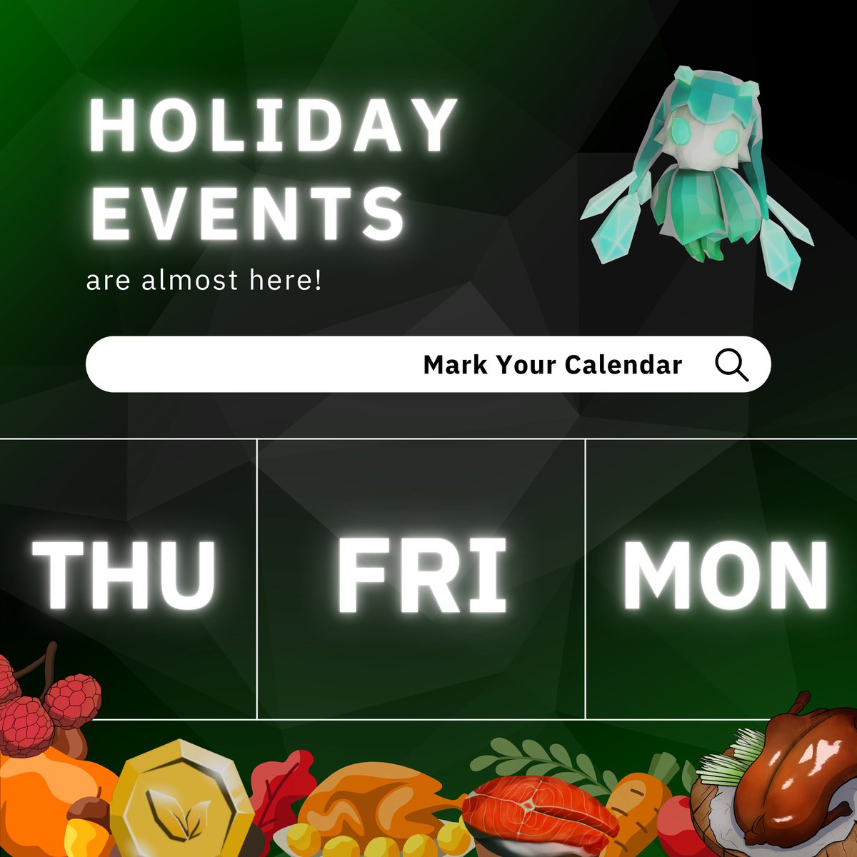 LegendsOfVenari's tweet photo. Seekers! 🥳

📅 Mark your calendars! Back to Back Holiday events are coming in Caerras! ✨

Full details 👇 🧵 https://t.co/ZosY4u8f7o
