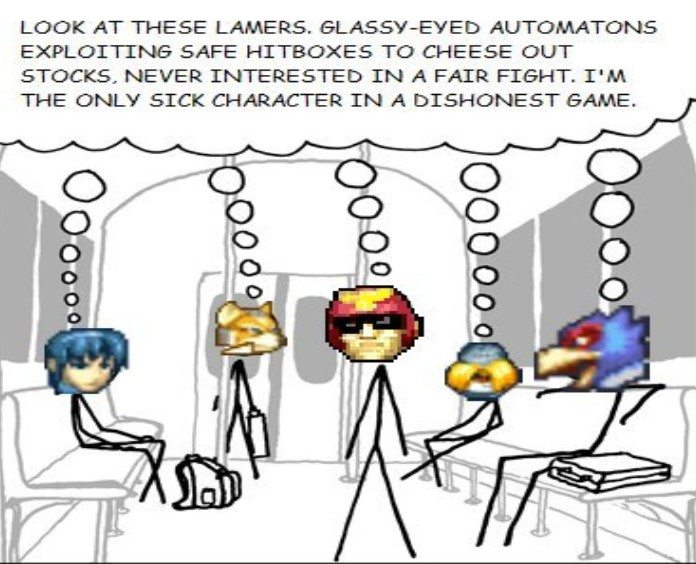 This image is unironically one of the biggest reasons I've been able to handle character hate and not give up in Melee LOL