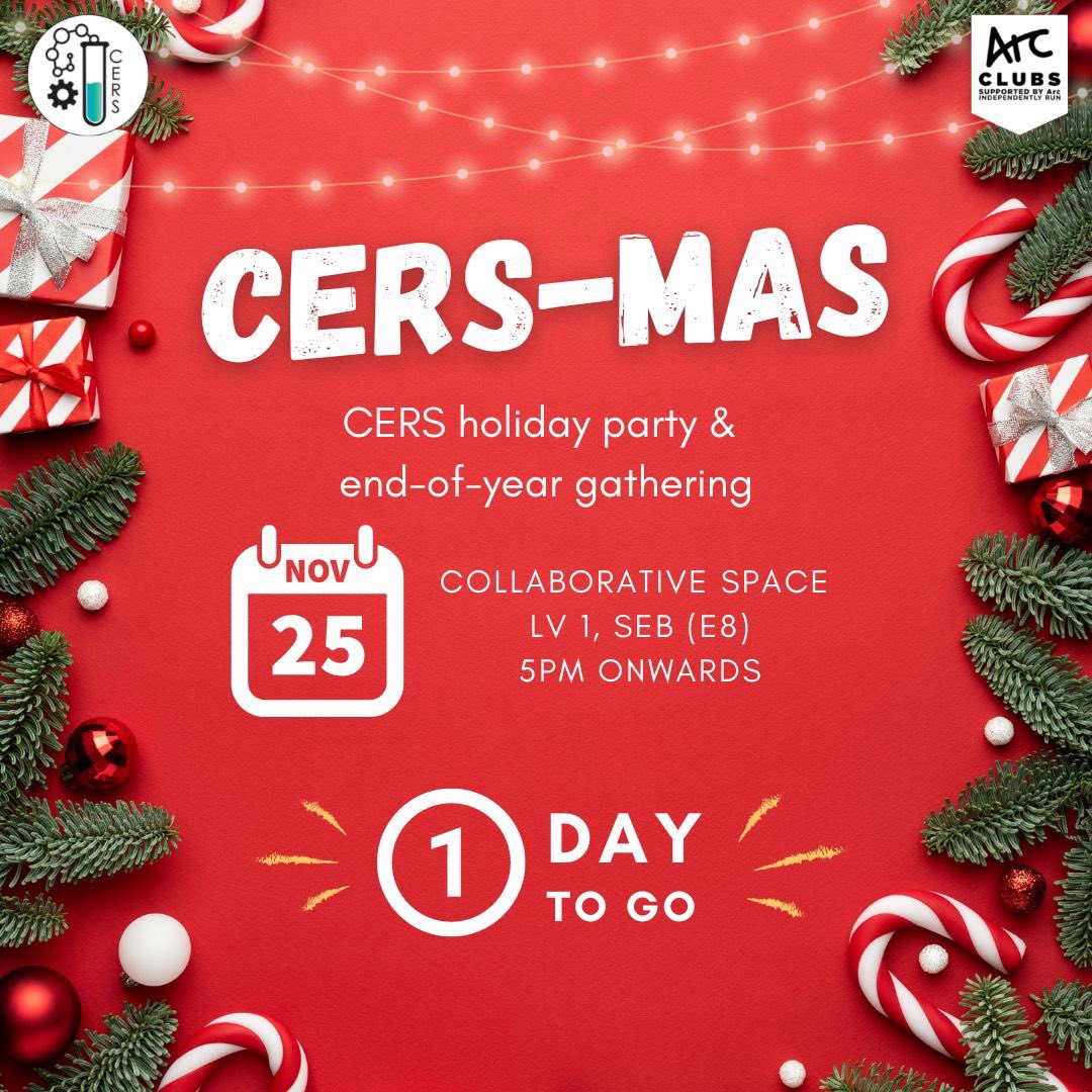 CersUnsw's tweet photo. Have you marked 🎅 CERS-Mas 🎄 in your calendar? We are looking forward to see you all tomorrow! 😍 https://t.co/e8FGAZcocT