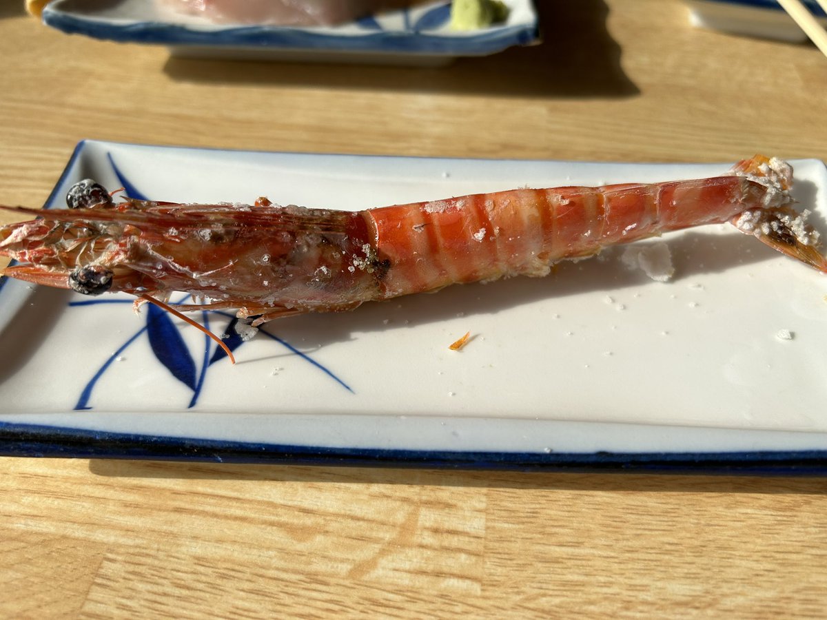 Sweet_Lab24's tweet image. 海老づくし🦐
カワハギのお造り
＃豊浜