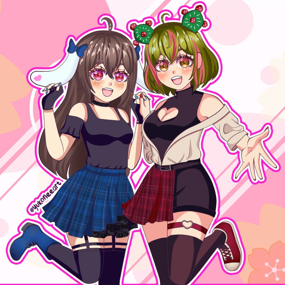 AmaiChanvt's tweet photo. Un dibujito bonito que hicimos para anunciar el próximo evento donde estaré ♡♡♡♡♡♡ esperalo >w<
.
.
#Vtuber #digitalart #kawaii https://t.co/IZSD6hWSG8