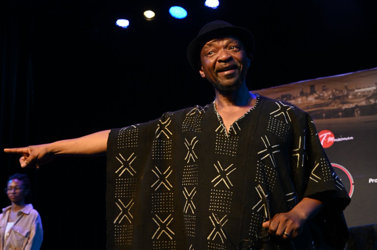 JoyOfJazz's tweet photo. Highlights from the Music Workshop! Dr Galane talks about improvisation and how important it is to think quickly on your feet and create magical moments by improvising while on stage. #musicalworkshop #elevateyoursoul #joyofjazz2022 https://t.co/cMmCKG3PIZ