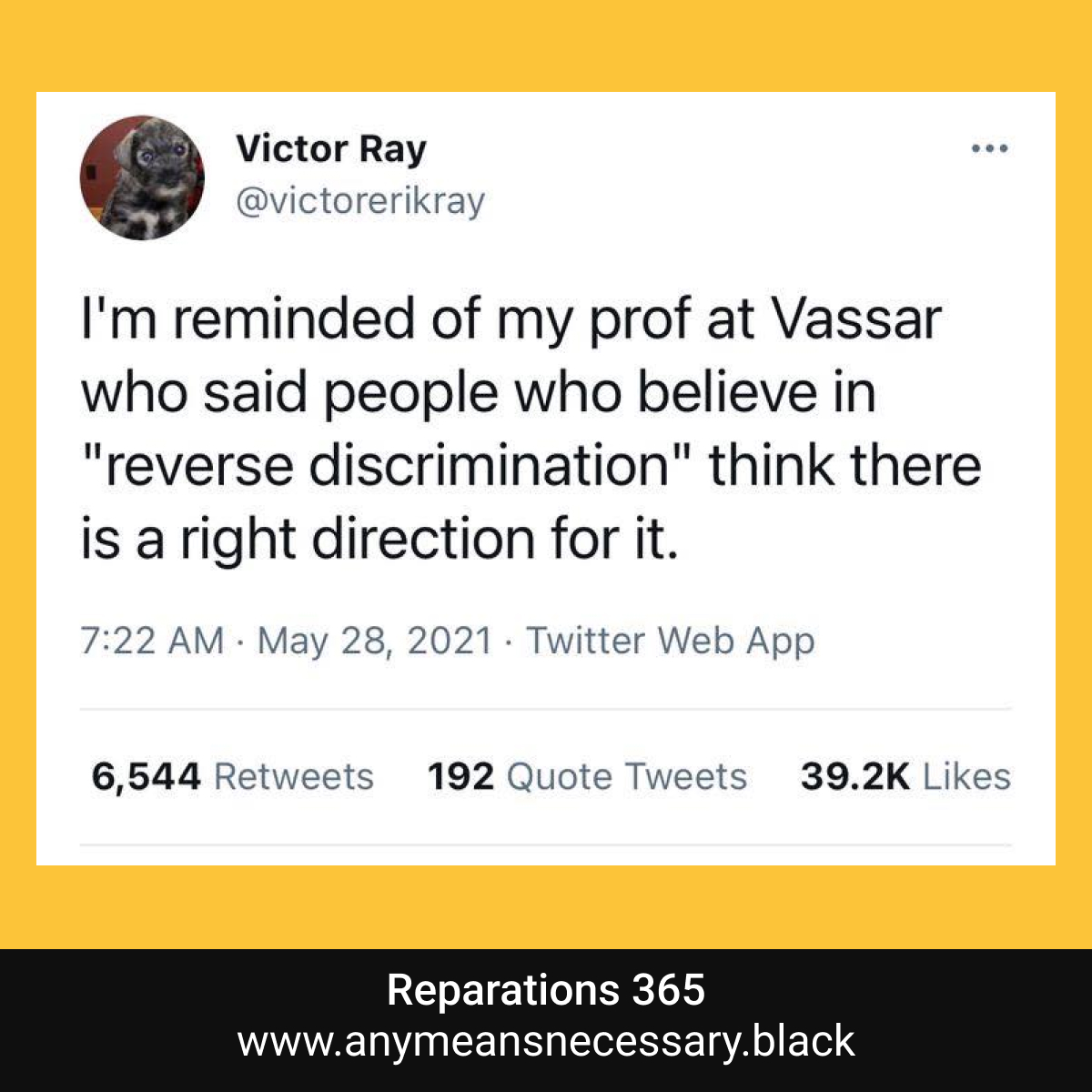 AMNecessary's tweet photo. No lies detected. #reparations365 #reparations #BLM https://t.co/YnWssnB48i