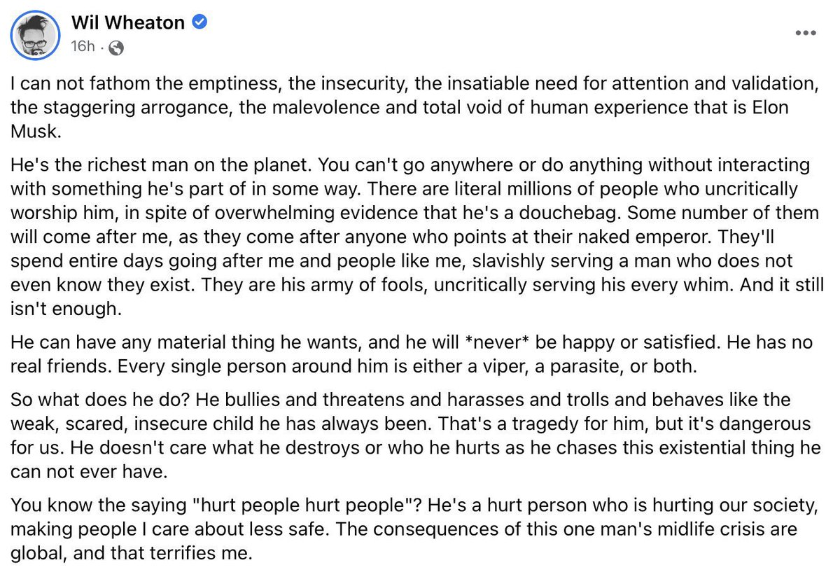 cw_janene's tweet photo. @LakotaMan1 Wil Wheaton nailed it. https://t.co/FImqXnEFux