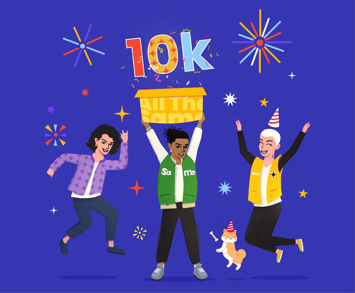 After weeks of hard work in this bear market, we have passed the 10K followers! 🥳
-
 Welcome all. Let's keep on building together 🌎🌟
#NFTCommunity #NFTs #ETH #NFTProjects