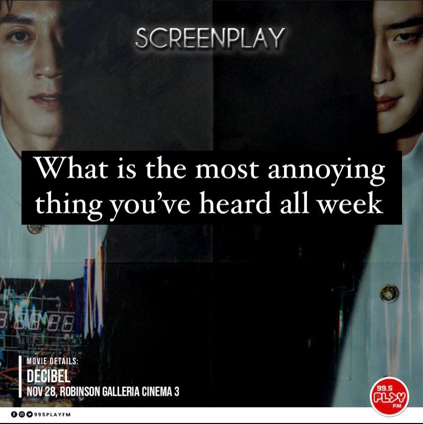 995PlayFM's tweet photo. Here we go!
#ScreenPLAY995
#OnTheGo995
@_antonmolina https://t.co/iS88jZpjR7